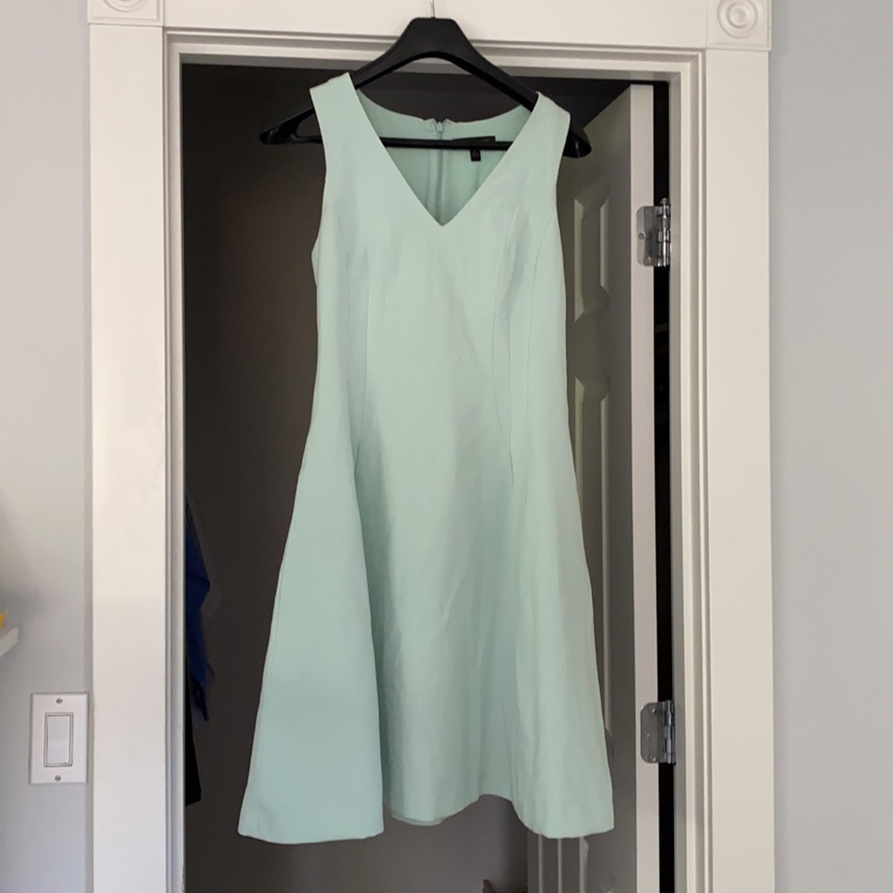 Mint Green Banana Republic Fit and Flare Dress, 6